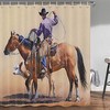 Shower Curtain With Country Western Cowboy Shower Curtain Vintage Horse Design