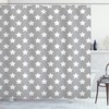 Shower Curtain with Artistic Big Stars Print for Modern Bathroom
