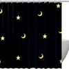 Shower Curtain with Storm Sea and Sun Appear Clouds Design 