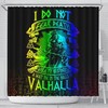 Shower Curtains Decorative - Warrior Valhalla Norse Vikings 3D Print Pattern for Bathroom/Laundry Waterproof