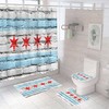 Shower In Style With Four-Star Shower Curtain For Bathroom Decor