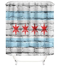 Shower In Style With Four-Star Shower Curtain For Bathroom Decor