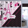 Shower In Style With This Personalized Paris Polka Dot Fabric Shower Curtain, #16