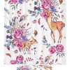 Sika Deer And Rose Flower Vintage Bathroom Shower Curtains 