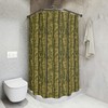 Simple And Elegant Bamboo Shower Curtain For Your Home Bathroom