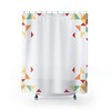 Simple Geometric Shower Curtain, Minimalist Bath Accessory with Timeless Style