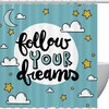 Simple Star Shower Curtain for Minimalist Bathroom Decor