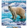 Simple and Chic Polar Bear Waterproof Shower Curtain