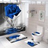 Simple yet Elegant Rose Shower Curtain for Any Bathroom