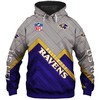 Size S-5Xl Baltimore Ravens Hoodie 3D Zip Hoodie Pullover For Fans