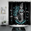 Skeleton Mermaid Underwater World Shower Curtain