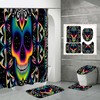 Skeleton Skull Starlight Shower Curtain, Gothic Bathroom Decor, New Arrival