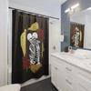 Skeleton Tarot Lovers Shower Curtain for Gothic Decor