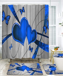 Sketch Dachshund Dog Waterproof Shower Curtain, Cute Bathroom Decor