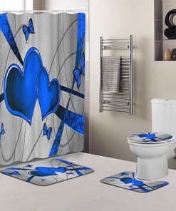 Sketch Dachshund Dog Waterproof Shower Curtain, Cute Bathroom Decor
