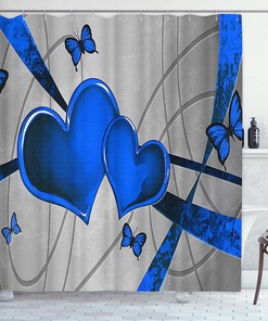 Sketch Dachshund Dog Waterproof Shower Curtain, Cute Bathroom Decor