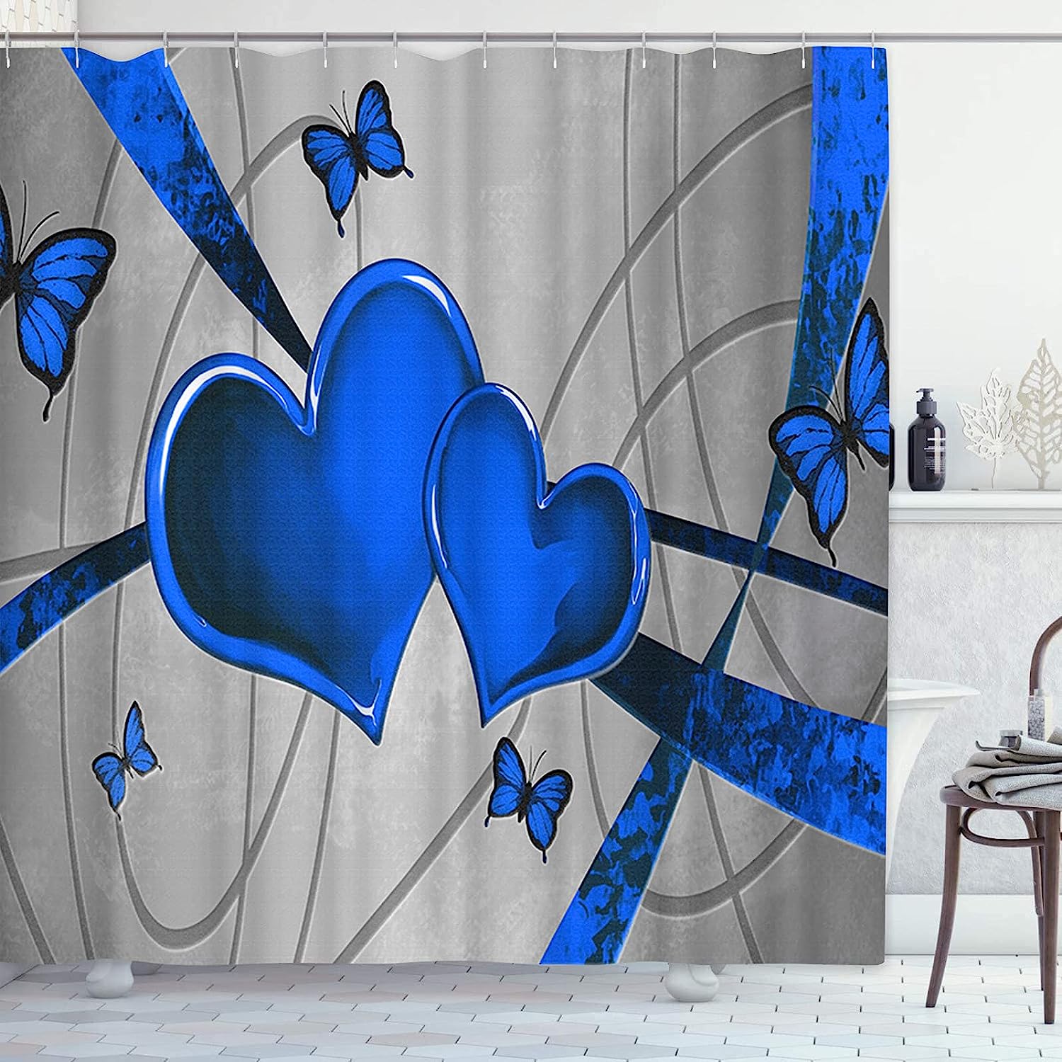 Sketch Dachshund Dog Waterproof Shower Curtain, Cute Bathroom Decor
