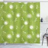 Sketchy Dandelion Dragonfly Shower Curtain For Artistic Bath Decorr