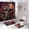 Skull And Roses Bath Curtain