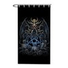 Skull Art Shower Curtain, Famous Artwork Gustav Klimt Bathroom Decor