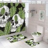 Skull Cactus Shower Curtain, Tropical Bathroom Decor
