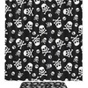 Skull Crossbones Pattern Print Shower Curtain For Bathroom Tub Set