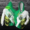 Skull Custom All Over Print 3D Hoodie - Personalized For Canberra Raiders Fans 