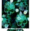 Skull Fish Scales Shell Pattern Fabric Shower Curtain - Coastal Skull Bathroom Decor