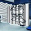 Skull In A Crown 3D Waterproof Fabric Bathroom Decoration Shower Curtain