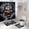 Skull Shower Curtain Cover for a Spooky Bathroom Makeover