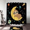 Sleeping On The Moon Sloth Shower Curtain - A Unique And Dreamy Bathroom Look