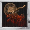 Sleipnir Odin Green Norse Vikings Shower Curtain Cover, 3D Print Pattern for Bathroom/Laundry Waterproof