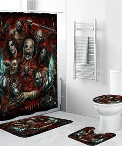 Slipknot Michael Myers Bathroom Shower Curtain for a Dark & Grunge Look