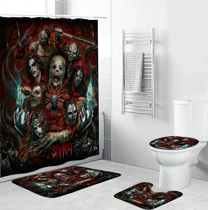 Slipknot Michael Myers Bathroom Shower Curtain for a Dark & Grunge Look