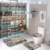 Sloth Count Your Blessings Shower Curtain Set, Motivational Bathroom Decor 