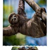 Sloth Print Bathroom Shower Curtain, Relaxing Bathroom Decor 