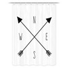 Small Compass Shower Curtain - Waterproof Bath Accessory For Rv