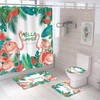 Small Flamingo Shower Curtain for Bathroom Decor 