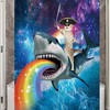 Small Funny Cat Shower Curtain - Waterproof Fabric Bath Curtain For Rv And Camper