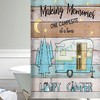 Small Happy Time Shower Curtain For Your Rv Camper Bathroom