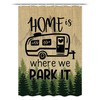 Small Shower Curtain For Caravans And Rvs, Waterproof Fabric Bath For Travel