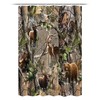 Small Shower Curtain for RV Camper - Wildlife Bathroom Decor