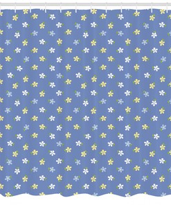Small Spring Daisies Print Shower Curtain For A Quaint Bathroom