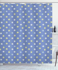 Small Spring Daisies Print Shower Curtain For A Quaint Bathroom