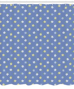 Small Spring Daisies Print Shower Curtain For A Quaint Bathroom