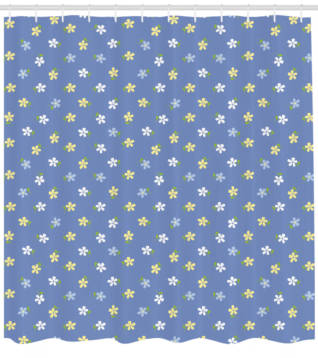 Small Spring Daisies Print Shower Curtain For A Quaint Bathroom