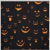 Smiling Pumpkin Shower Curtain, Fun and Festive Bathroom Print