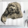 Smiling Tropical Animal Shower Curtain, Add a Tropical Vibe to Your Bathroom 