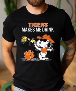Snoopy and Woodstock - Clemson Tigers NCAA T-Shirt Hoodie Sweatshirt for Fans