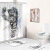 Snow Leopard Print Shower Curtain Bathroom for a Bold and Wild Bathroom Look